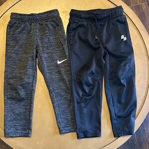 Nike Kids Dri-Fit Dark Gray and Black Jogger Pants - Twin Pack